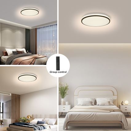 Brilagi - Plafoniera LED dimmerabile SMART LED/28W/230V 3000-6000K diametro 35 cm Wi-Fi Tuya + telecomando