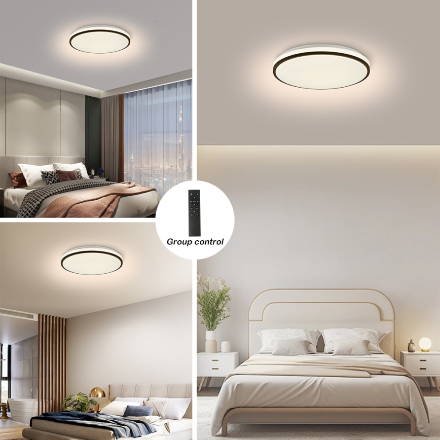 Brilagi - Plafoniera LED dimmerabile SMART LED/28W/230V 3000-6000K diametro 35 cm Wi-Fi Tuya + telecomando
