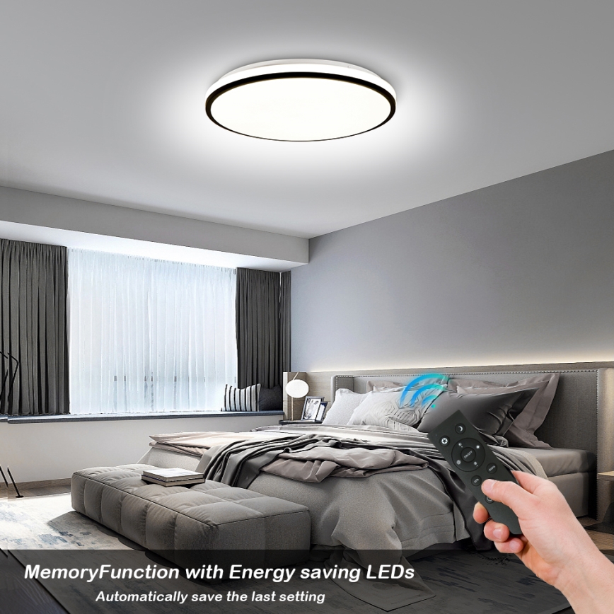 Brilagi - Plafoniera LED dimmerabile SMART LED/28W/230V 3000-6000K diametro 35 cm Wi-Fi Tuya + telecomando