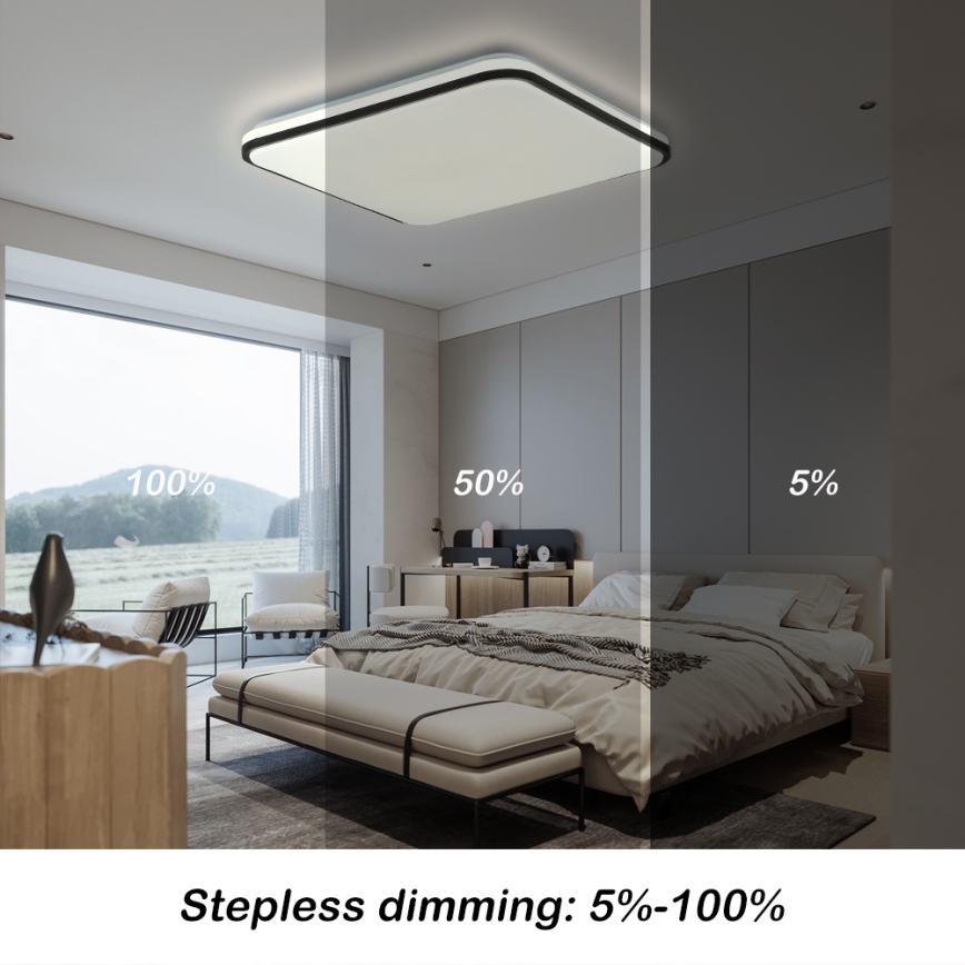 Brilagi - Plafoniera LED dimmerabile SMART LED/36W/230V 3000-6000K 45x45 cm Wi-Fi Tuya + telecomando