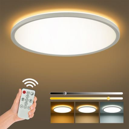 Brilagi - Plafoniera LED dimmerabile ULTRA SLIM LED/24W/230V 2700-6500K diametro 42 cm bianco + telecomando