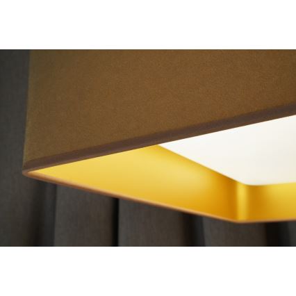 Brilagi - Plafoniera LED dimmerabile VELVET SQUARE LED/24W/230V 3000/4000/6500K + telecomando beige