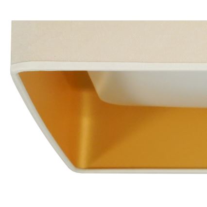 Brilagi - Plafoniera LED dimmerabile VELVET SQUARE LED/24W/230V 3000/4000/6500K + telecomando color crema