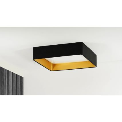 Brilagi - Plafoniera LED dimmerabile VELVET SQUARE LED/24W/230V 3000/4000/6500K + telecomando nero