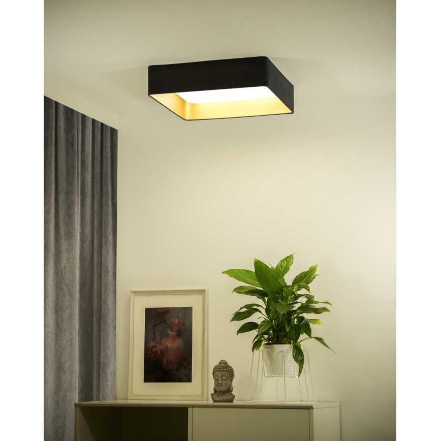 Brilagi - Plafoniera LED dimmerabile VELVET SQUARE SMART LED/36W/230V 2700-6500K Wi-Fi Tuya + telecomando grigio
