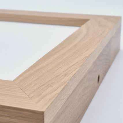Brilagi - Plafoniera LED dimmerabile da bagno WOODY FRAME LED/24W/230V quercia 30x30 cm 3000-6000K IP44 + telecomando