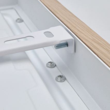 Brilagi - Plafoniera LED dimmerabile da bagno WOODY FRAME LED/24W/230V quercia 30x30 cm 3000-6000K IP44 + telecomando