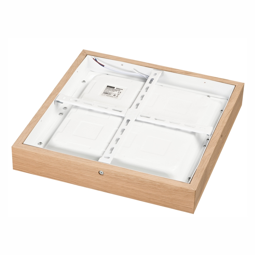 Brilagi - Plafoniera LED dimmerabile da bagno WOODY FRAME LED/24W/230V quercia 30x30 cm 3000-6000K IP44 + telecomando