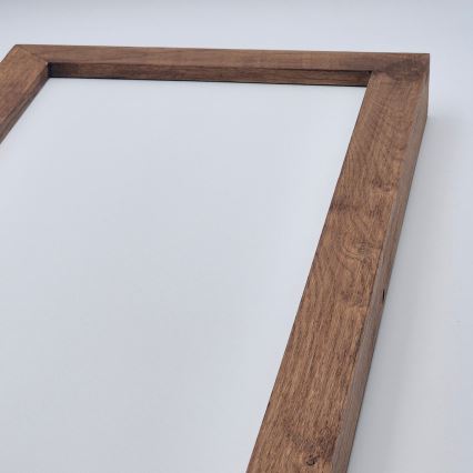 Brilagi - Plafoniera LED dimmerabile da bagno WOODY FRAME LED/50W/230V quercia ciliegio 120x30 cm 3000-6000K IP44 + telecomando