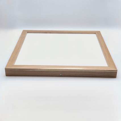 Brilagi - Plafoniera LED dimmerabile da bagno WOODY FRAME LED/50W/230V quercia 60x60 cm 3000-6000K IP44 + telecomando