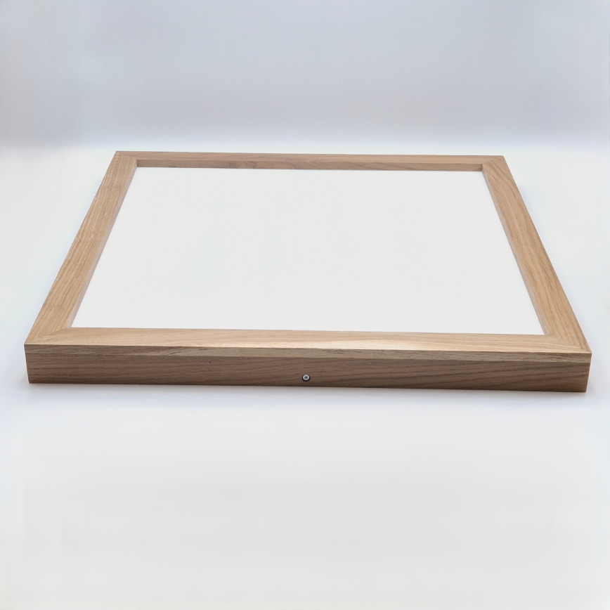 Brilagi - Plafoniera LED dimmerabile da bagno WOODY FRAME LED/50W/230V quercia 60x60 cm 3000-6000K IP44 + telecomando