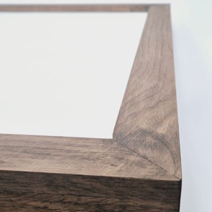 Brilagi - Plafoniera LED dimmerabile da bagno WOODY FRAME LED/50W/230V quercia 60x60 cm 3000-6000K IP44 + telecomando