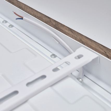 Brilagi - Plafoniera LED dimmerabile da bagno WOODY FRAME LED/50W/230V quercia 60x60 cm 3000-6000K IP44 + telecomando