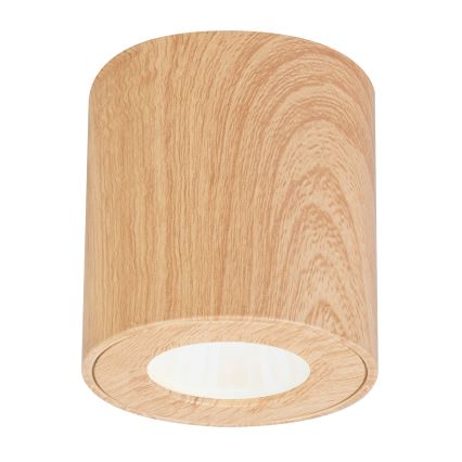 Brilagi - Luce Spot da bagno MIA 1xGU10/30W/230V 84x80 mm decorazioni in rovere IP44