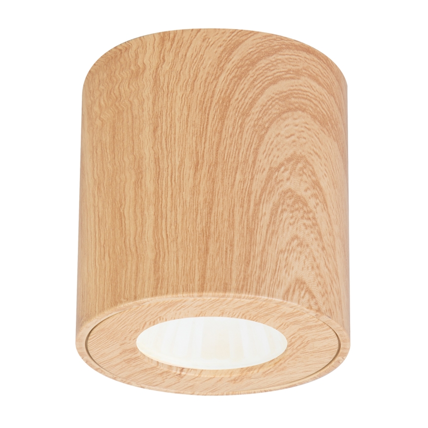 Brilagi - Luce Spot da bagno MIA 1xGU10/30W/230V 84x80 mm decorazioni in rovere IP44