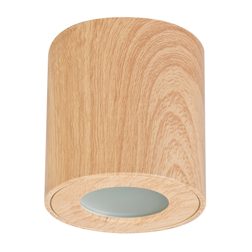 Brilagi - Luce Spot da bagno MIA 1xGU10/30W/230V 84x80 mm decorazioni in rovere IP44