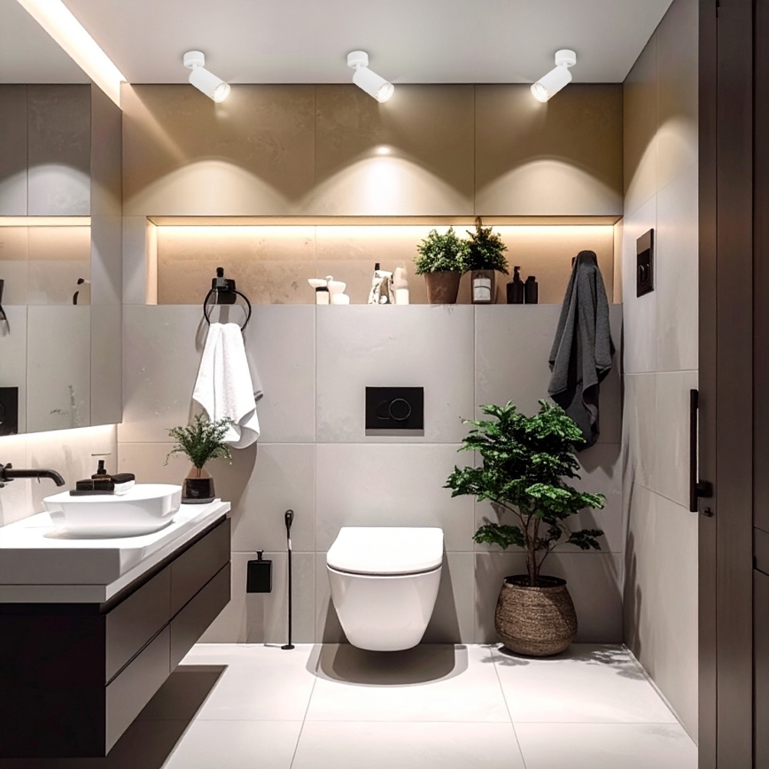 Brilagi - Luce Spot da bagno SELE 1xGU10/30W/230V IP44 bianco
