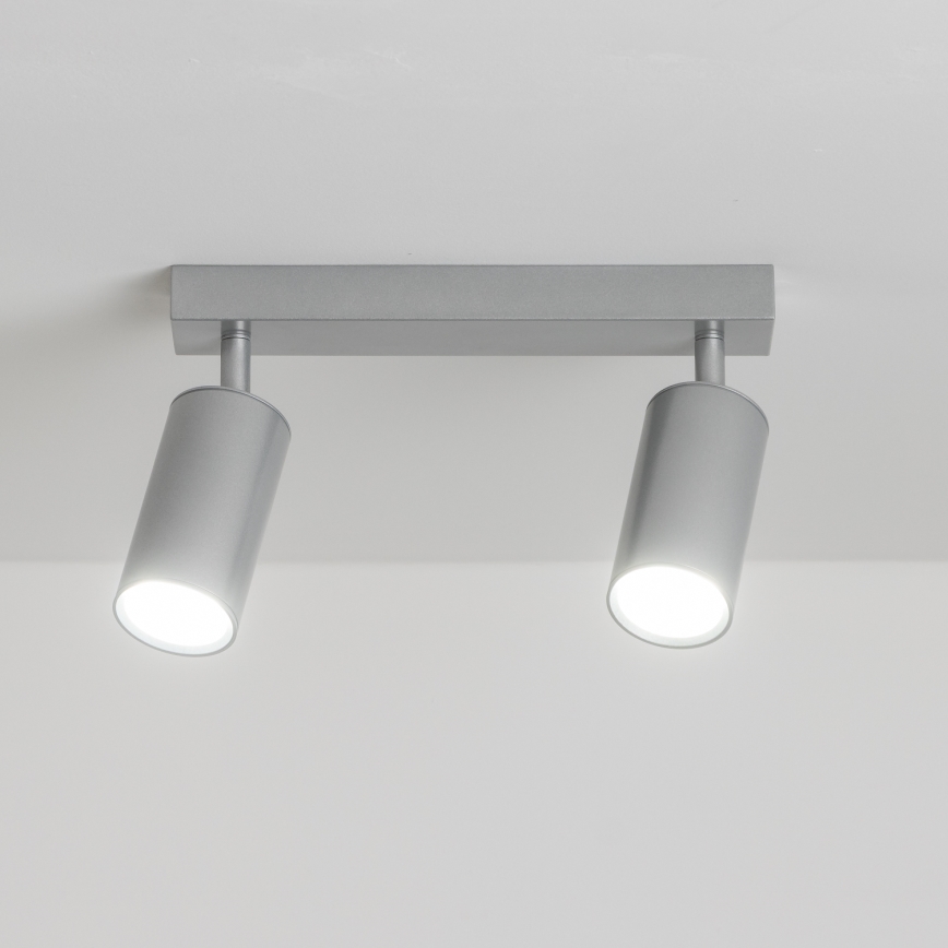 Brilagi - Luce Spot da bagno SELE 2xGU10/30W/230V IP44 argento
