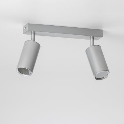 Brilagi - Luce Spot da bagno SELE 2xGU10/30W/230V IP44 argento