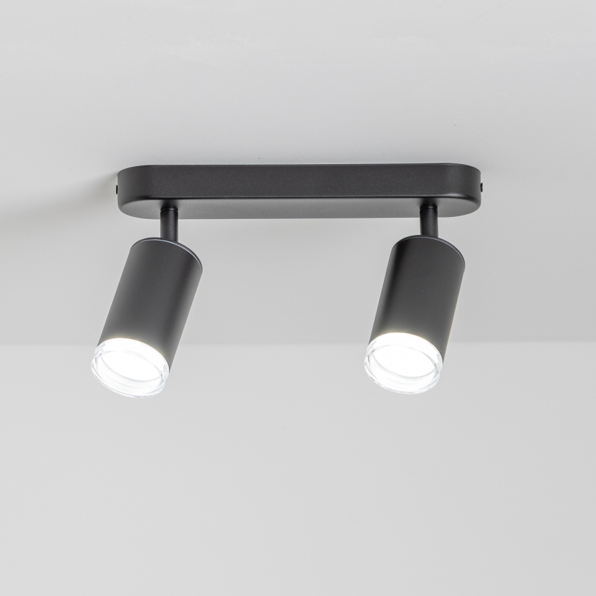 Brilagi - Luce Spot da bagno SELE 2xGU10/30W/230V IP44 nero