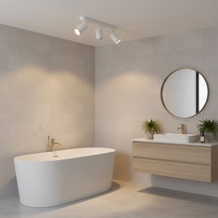 Brilagi - Luce Spot da bagno SELE 3xGU10/30W/230V IP44 bianco