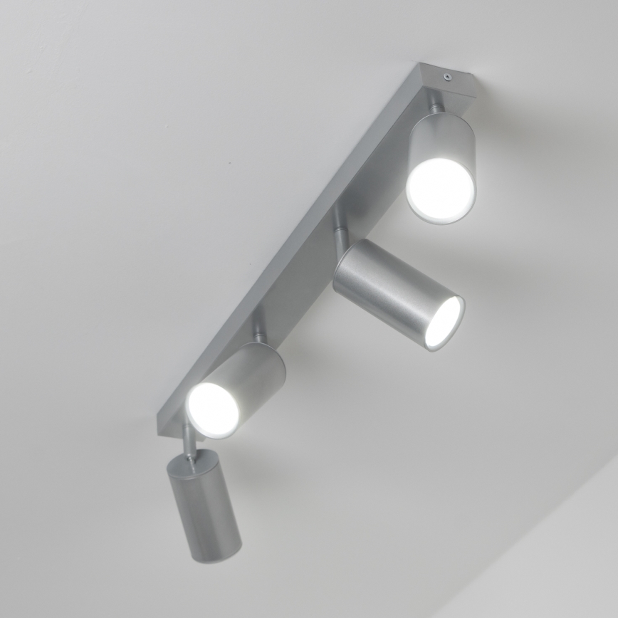 Brilagi - Luce Spot da bagno SELE 4xGU10/30W/230V IP44 argento