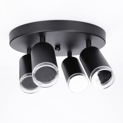 Brilagi - Luce Spot da bagno SELE AQUA 4xGU10/30W/230V IP44 nero