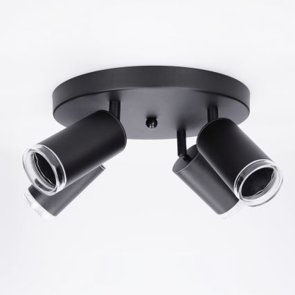 Brilagi - Luce Spot da bagno SELE AQUA 4xGU10/30W/230V IP44 nero