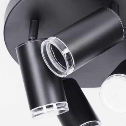Brilagi - Luce Spot da bagno SELE AQUA 4xGU10/30W/230V IP44 nero