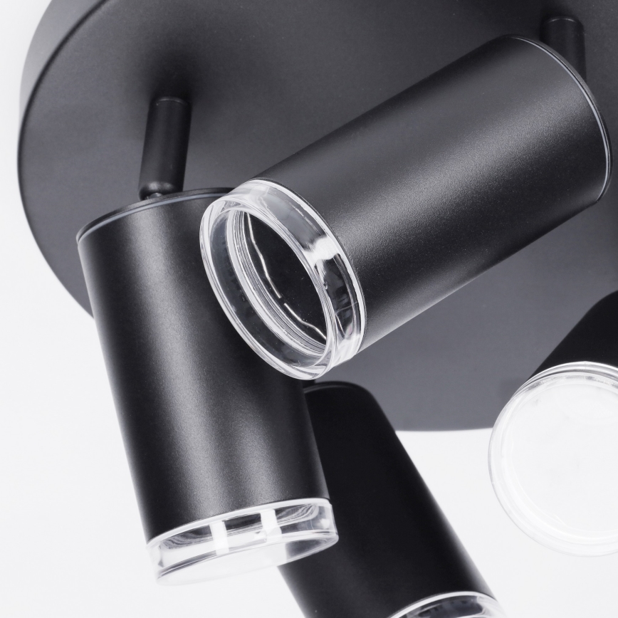 Brilagi - Luce Spot da bagno SELE AQUA 4xGU10/30W/230V IP44 nero