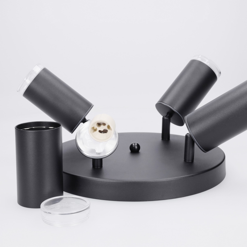 Brilagi - Luce Spot da bagno SELE AQUA 4xGU10/30W/230V IP44 nero