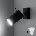 BRILAGI -  Luce Spot da parete a LED ASMUS 1xGU10/7W/230V nero