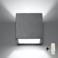 Brilagi -  Luce Spot da parete a LED MURO 1xG9/3,5W/230V calcestruzzo