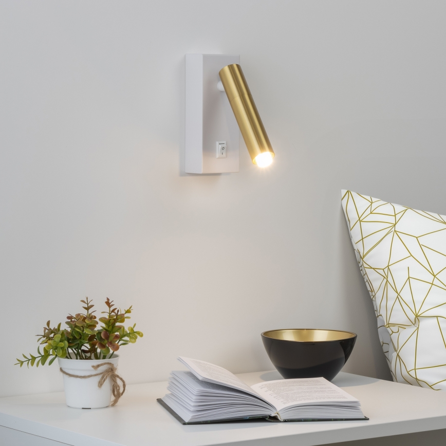 Brilagi - Luce Spot da parete LED dimmerabile MAYA 1xG9/4W/230V bianco/oro 2700-6500K Wi-Fi Tuya