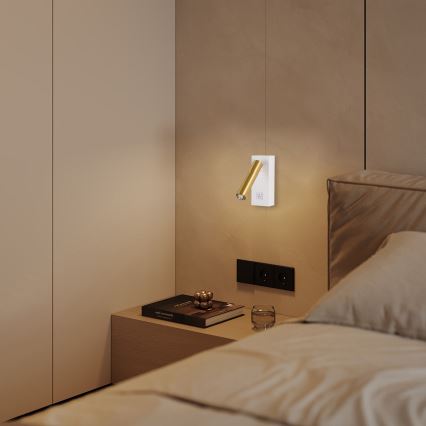 Brilagi - Luce Spot da parete LED dimmerabile MAYA 1xG9/4W/230V bianco/oro 2700-6500K Wi-Fi Tuya