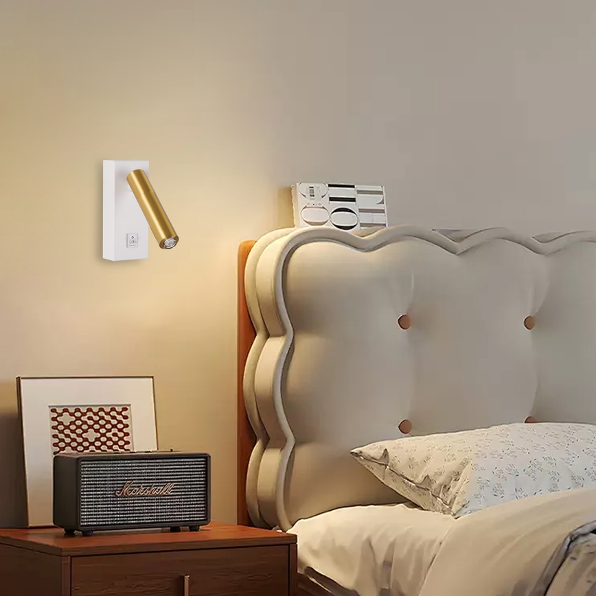 Brilagi - Luce Spot da parete LED dimmerabile MAYA 1xG9/4W/230V bianco/oro 2700-6500K Wi-Fi Tuya
