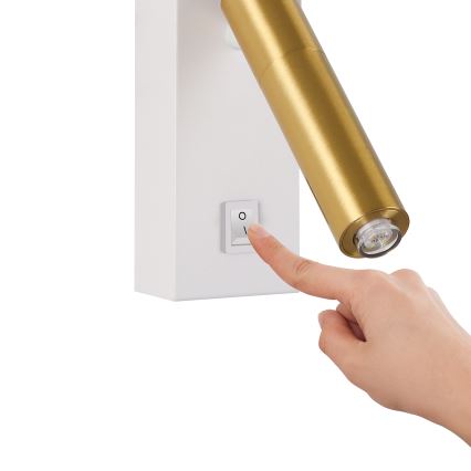 Brilagi - Luce Spot da parete LED dimmerabile MAYA 1xG9/4W/230V bianco/oro 2700-6500K Wi-Fi Tuya