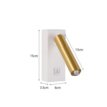 Brilagi - Luce Spot da parete LED dimmerabile MAYA 1xG9/4W/230V bianco/oro 2700-6500K Wi-Fi Tuya