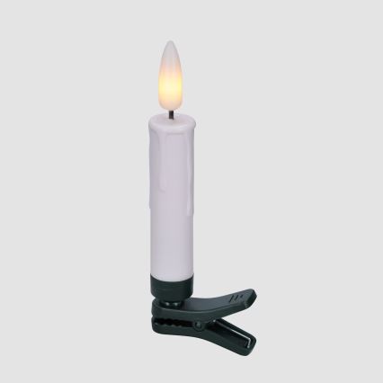 BRILAGI - Luci LED per albero di Natale 10xLED/10xAAA bianche + telecomando