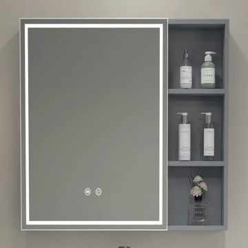 BRILAGI - Mobile da bagno a specchio con retroilluminazione LED AVOLA SINGLE 55x70 cm