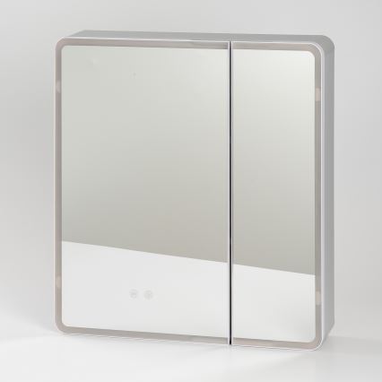 BRILAGI - Mobile da bagno a specchio con retroilluminazione LED NOTO DOUBLE 60x65 cm