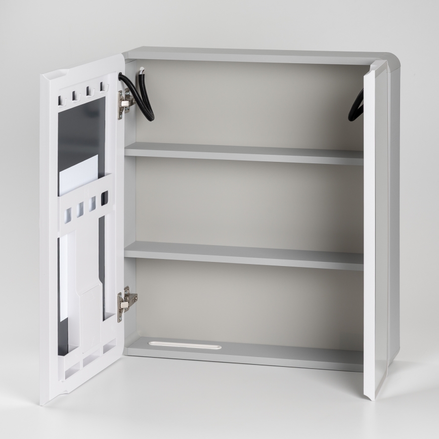 BRILAGI - Mobile da bagno a specchio con retroilluminazione LED NOTO DOUBLE 60x65 cm