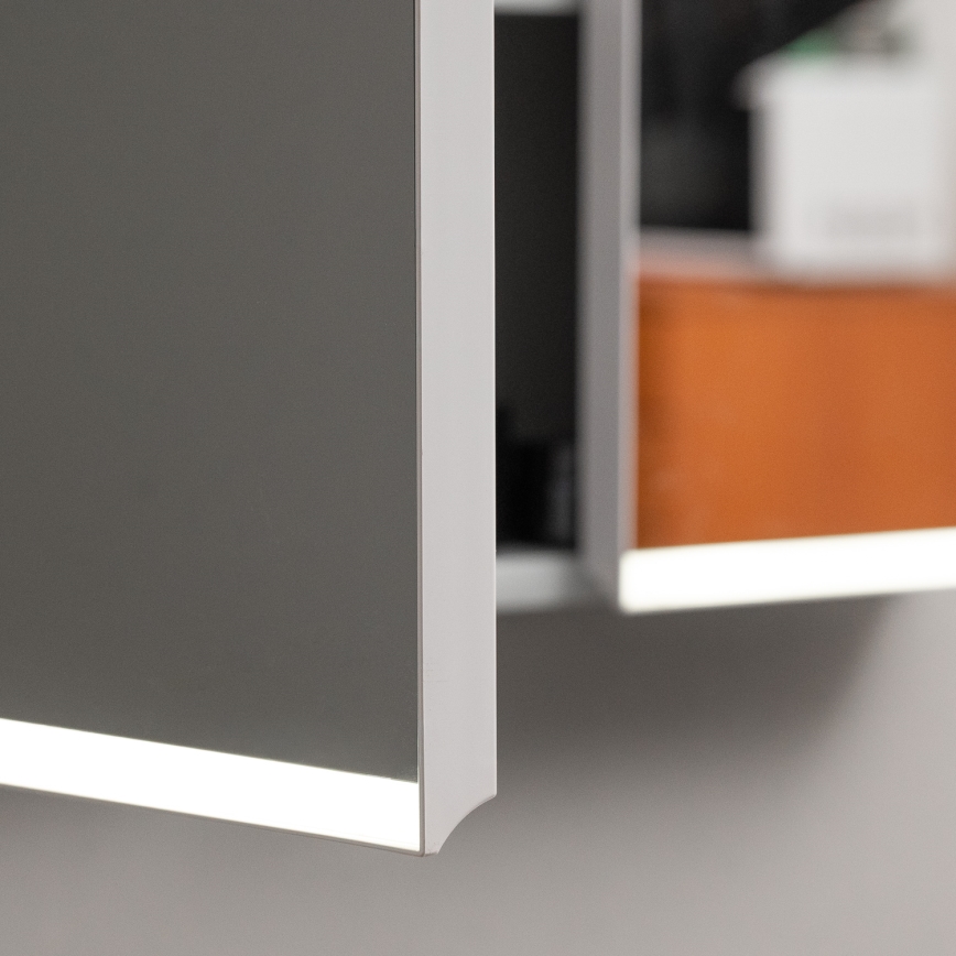 BRILAGI - Mobile da bagno a specchio con retroilluminazione LED NOTO DOUBLE 60x65 cm