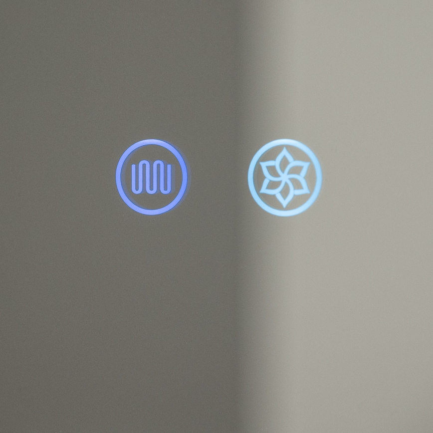 BRILAGI - Mobile da bagno a specchio con retroilluminazione LED NOTO DOUBLE 60x65 cm