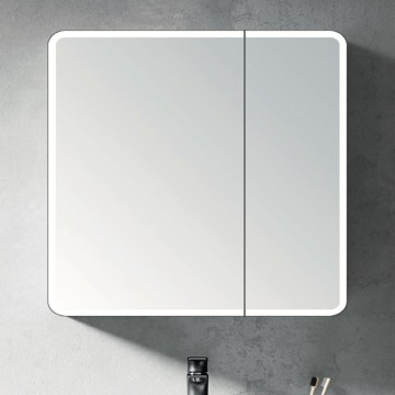 BRILAGI - Mobile da bagno specchiato con illuminazione LED integrata NOTO DOUBLE 78x70 cm
