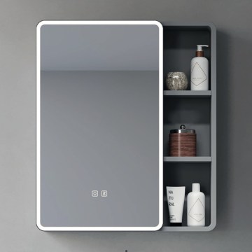 BRILAGI - Mobile da bagno specchiato con retroilluminazione a LED AVOLA SINGLE 55x70 cm