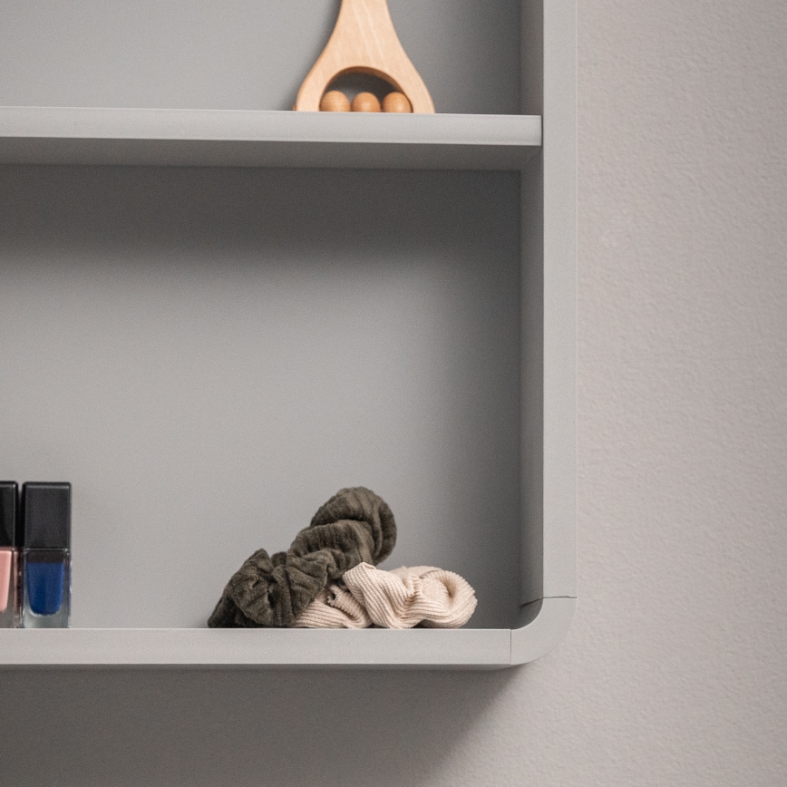 BRILAGI - Mobile da bagno specchiato con retroilluminazione a LED AVOLA SINGLE 55x70 cm