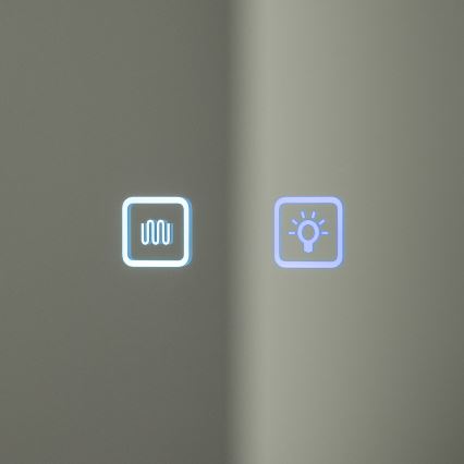 BRILAGI - Mobile da bagno specchiato con retroilluminazione a LED AVOLA SINGLE 55x70 cm
