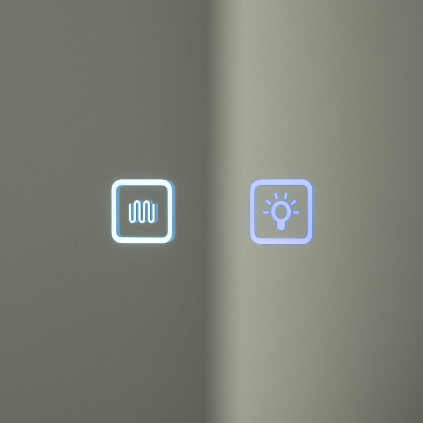 BRILAGI - Mobile da bagno specchiato con retroilluminazione a LED AVOLA SINGLE 55x70 cm