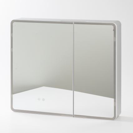 BRILAGI - Mobile da bagno specchiato LED con retroilluminazione NOTO DOUBLE 78x65 cm
